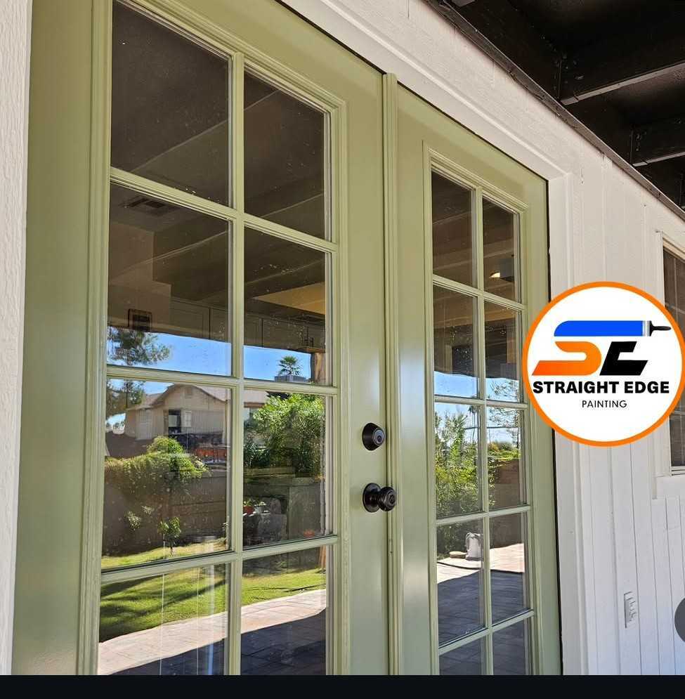 French doors · sage green